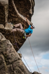 219/365 - 9 August: Unknown climber on Flying Buttress Direct
